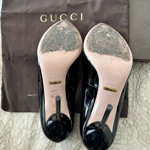 Gucci Vernice Crystal Nero size 38.5 - Picture 3 of 4